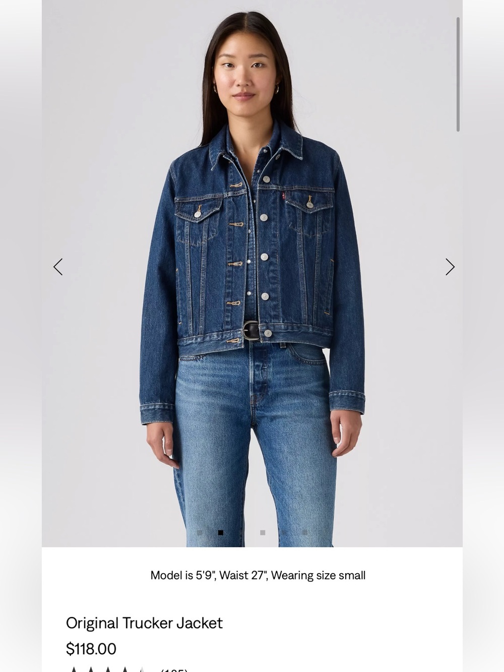 Levi's Women's Dark Blue Denim Jacket - Classic Trucker